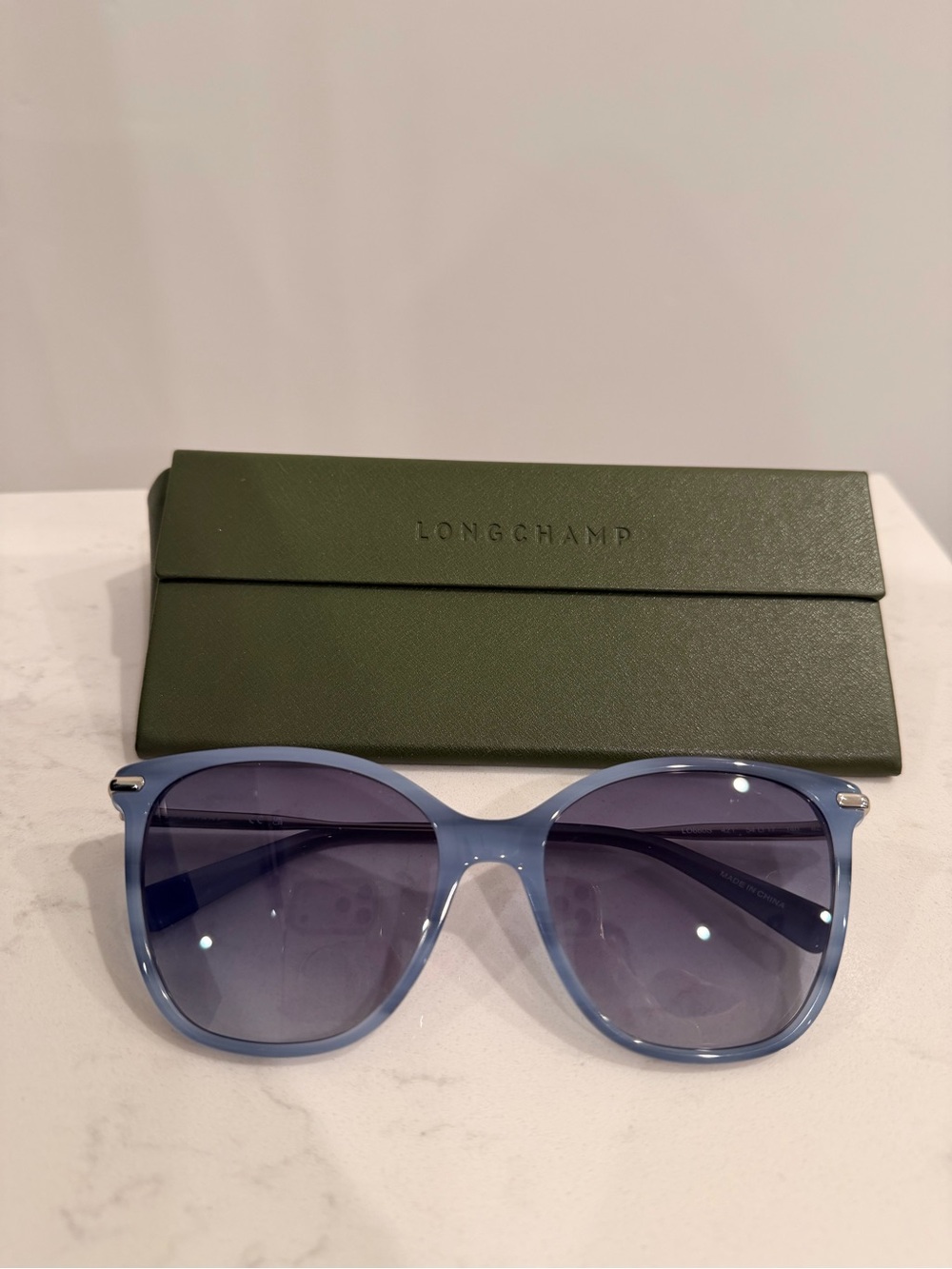 Longchamp Light Blue Gradient Sunglasses